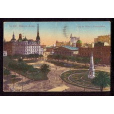 CIUDAD DE BUENOS AIRES LINDA TARJETA POSTAL PLAZA DE MAYO